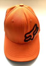 Fox Racing Orange Mens 45 FlexFit Hat Baseball Cap Curved Bill Comfortab... - £11.81 GBP