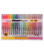 Java Pen Power Line Highlighter Mild/Original 20-Colors Set Epoxy Sticker - £7.57 GBP