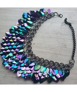 Scalemaille Choker scalemail Necklace Jewelry chainmaille dragon armor c... - £48.91 GBP