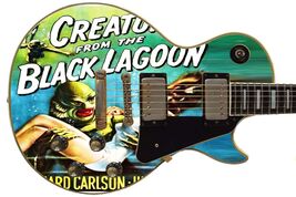 Guitar Wrap Skin Axe Re-Skin Vintage Cinema Creature from Black Lagoon 225 - $27.71+