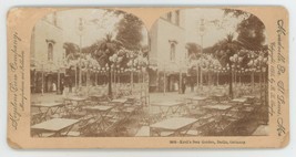 c1900&#39;s Real Photo Stereoview Kroll&#39;s Beer Garden, Berlin, Germany Keystone View - £9.71 GBP