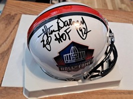 Lem Barney Autograph Hall Of Fame Mini Helmet - £46.93 GBP