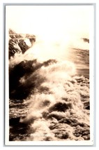 RPPC Crashing Waves and Surf Carmel California CA UNP Postcard O18 - £4.70 GBP