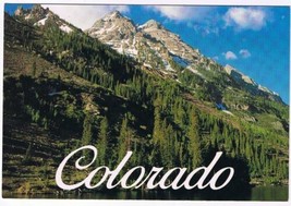 Colorado Postcard Pyramid Peak &amp; Maroon Lake - £2.34 GBP