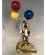 Ron Lee 10” Figurine Clown with Balloons 24K Gold Painted Signed 1984 On... - £59.12 GBP