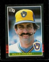Vintage 1984 Donruss Baseball Trading Card #292 Rollie Fingers Milwaukee Brewers - £7.90 GBP