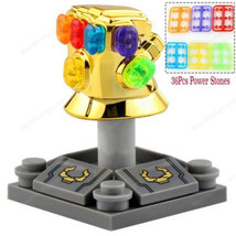 New Infinity Gauntlet Chrome (36Pcs Stones) Marvel Infinity War Minifigures Toy  - $15.97