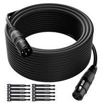 Xlr Cable Microphone Cable 25 Feet,Elecan Heavy Duty Balanced Xlr Speake... - £33.56 GBP