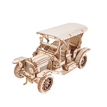 3D Wooden Puzzle MC801 Children&#39;s Retro Car Simple Assembly Toy - £36.76 GBP