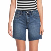 Joe&#39;s Women&#39;s Easy Bermuda Cut Off Blue Jean Shorts Zip 25 NWT - £25.34 GBP