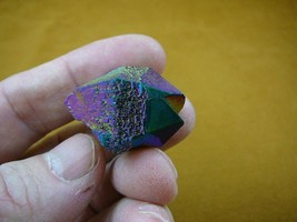 (R1-50) iridescent Aurora Crystal quartz titanium GEM gemstone Aura spec... - £15.62 GBP