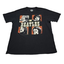 The Beatles Shirt Mens L Black Short Sleeve Crew Neck Graphic Print Tee - £18.18 GBP