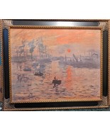 MONET &quot;IMPRESSION SUNRISE&quot; ON CANVAS (1840-1926) - IMPRESSIONIST PLEIN AIR - €253,21 EUR