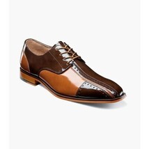 Stacy Adams Palmento Modified CapToe Oxford Dress Shoes Brown Multi 25740-249 image 4