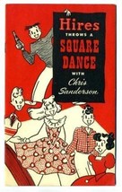 Hires Throws a Square Dance Instruction Booklet 1950 Root Beer - £11.04 GBP