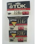 TDK EHG TC-30 VHS-C Super Avilyn Technology 2 Camcorder Blank Cassette T... - £3.09 GBP