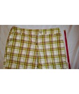 NEW YORK &amp; COMPANY Womens Shorts Size 4 Ladies Greens Plaid Bottoms Pock... - £13.68 GBP