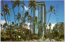 Color Postcard Of Waikiki Tower Of The Reef Hotel Waikiki Beach Hawaii - £9.72 GBP