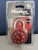 Master Lock 1530DCM Combination Padlock-EZ Red /EZ Grip-Anti Shim-ToughLvl 3 - £5.53 GBP