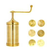 Pure Brass Sev Sancha Noodle Extruder Spaghetti Maker Idiyappam Hand Tool 6 Jali - £15.37 GBP