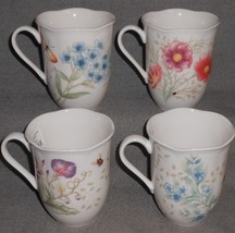 Lenox MINT IN BOX Butterfly Meadow Flutter Pattern 12 oz HANDLED MUGS - £38.94 GBP