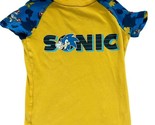 Sonic The Hedgehog  Pj Top Toddler Boys Size 6 Yellow Blue - £3.05 GBP