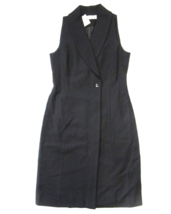 NWT MM. Lafleur Dana Sheath in Black Tuxedo Structured Italian Wool Dress 4 - £72.98 GBP