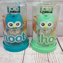 Hoot OWL Tea Infuser For Loose Tea BY Joie Blue Green, Lot Of 2 NIB - $12.34