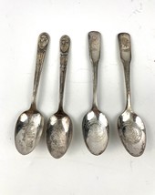 VTG Lot of 4 Collectible Spoons Wm Rogers International Bicentennial Sil... - $19.79