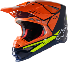 Alpinestars Adult Supertech M8 Factory MIPS Helmet Blue/Orange/Yellow 2XL - £407.35 GBP