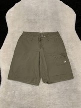 The North Face Womens Bermuda Green Outdoor Shorts Size 10 Long - $19.58