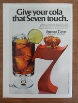 Seven And Cola Quality Drinks Seagram Distillers 1979 Vintage Print Ad - $8.90