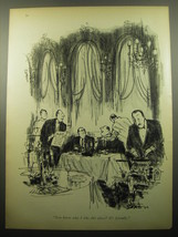1960 Cartoon by Charles Saxon - You know why I like this place? It&#39;s fri... - $14.99