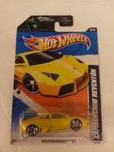 Hot Wheels 2011 #118 Yellow Lamborghini Reventon Nightburnerz 8/10 Green Lantern - £10.40 GBP