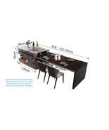 Luxurious State Rock Island And Dining Table Integrated Into One, 3.5 Me... - €5.171,64 EUR