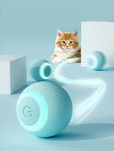 Electric Cat Ball Toys Automatic Rolling Smart Cat Toys for Cats Training  - £10.62 GBP+