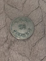 G.N.S. 50 DETROIT  good for 50 cents in Trade Token - - £1.54 GBP