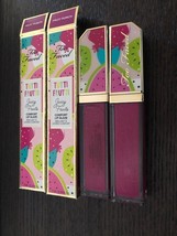 2 X TOO FACED TUTTI FRUTTI JUICY FRUITS COMFORT LIP GLAZE ~ FRUIT PUNCH ~ - $19.99