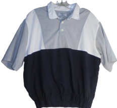 Vintage Willow Bay Mens L Colorblock Polo Short Sleeve Shirt Elastic Wai... - £13.35 GBP