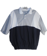 Vintage Willow Bay Mens L Colorblock Polo Short Sleeve Shirt Elastic Wai... - £13.09 GBP