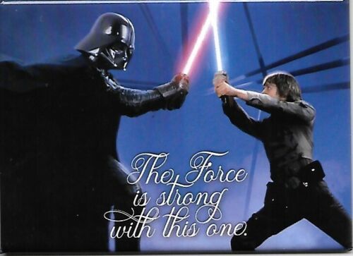Star Wars Vader Luke The Force is strong with this one Photo Refrigerato... - $3.99