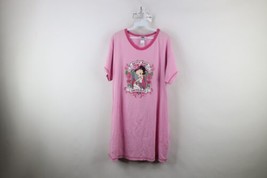 Vintage Y2K Womens 2X Spell Out Betty Boop University Night Sleep T-Shirt Gown - $49.45