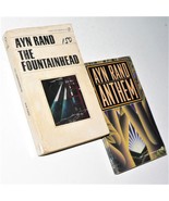 AYN RAND ~ Lot of 2 Books ~ THE FOUNTAINHEAD & ANTHEM ~ Used / Good Philospophy - $9.89