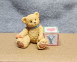 1995 Enesco Cherished Teddies Alphabet Block Letter &quot;Y&quot;, 158488Y - £6.86 GBP