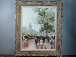 André Gisson (1921-2003) Impressionism Parisian Scene oil on canvas - £1,844.85 GBP