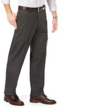 Mens Dress Pants Dockers D2 Dark Gray Straight Flat Easy Khaki Casual-sz... - £23.25 GBP