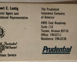Vintage Prudential Realty Business Card Ephemera Tucson Arizona BC10 - £3.17 GBP