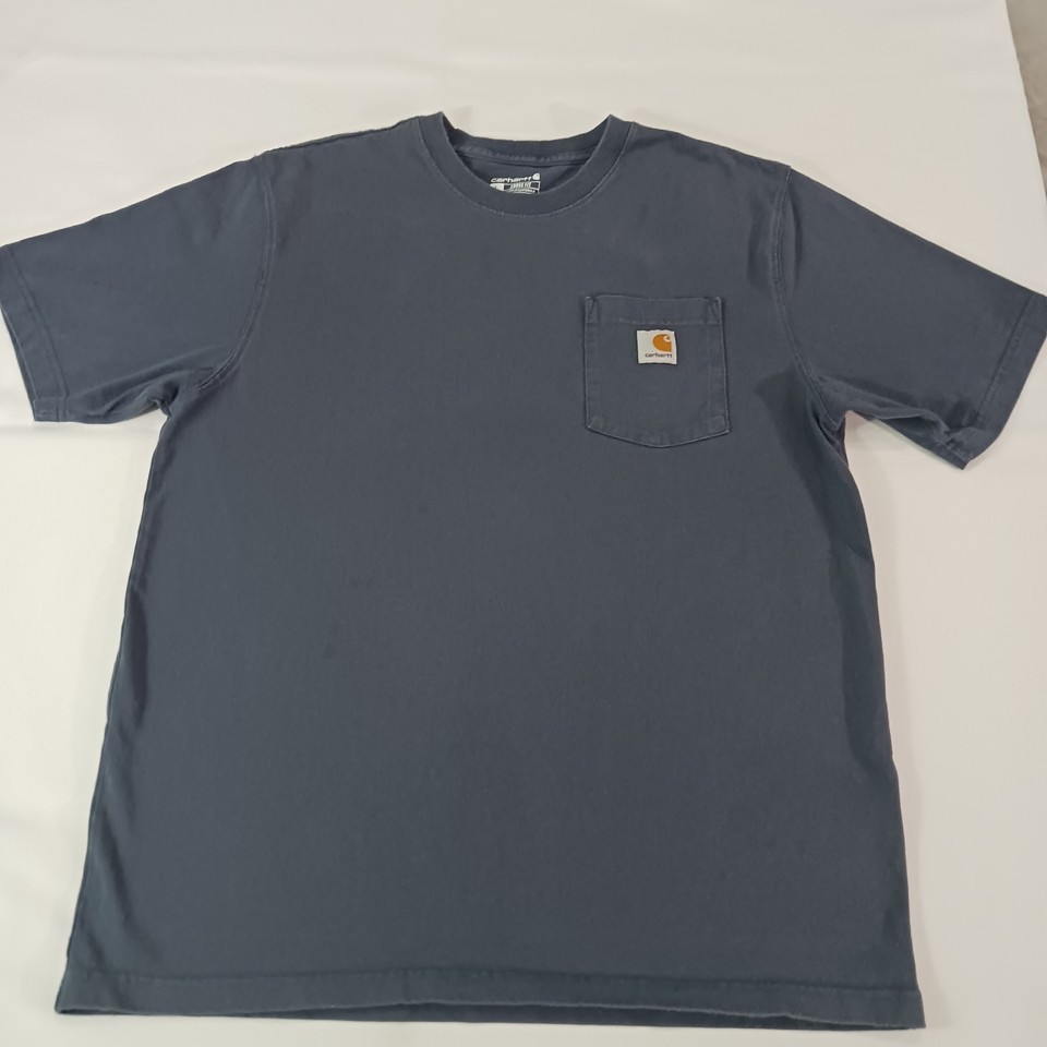Carhartt K87 BLS Loose Fit Men's Large Blue Cotton Short Sleeve Crewneck T-Shirt Item image 9