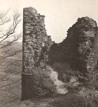 Germany RPPC Soldier At Hirchstein Village Ruins 1914 Real Photo Postcard A50 - £15.59 GBP