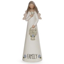 Family Angel With Basket Of Hearts Angel Figurine - £14.31 GBP